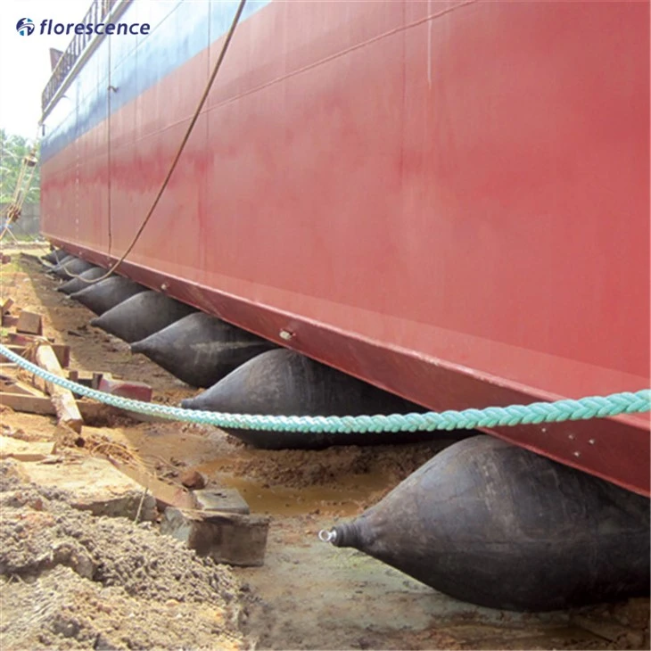 Qingdao Florescence Dry Dock Inflatable Rubber Ship Airbags Qingdao Florescence Dry Dock Inflatable Rubber Ship Airbags